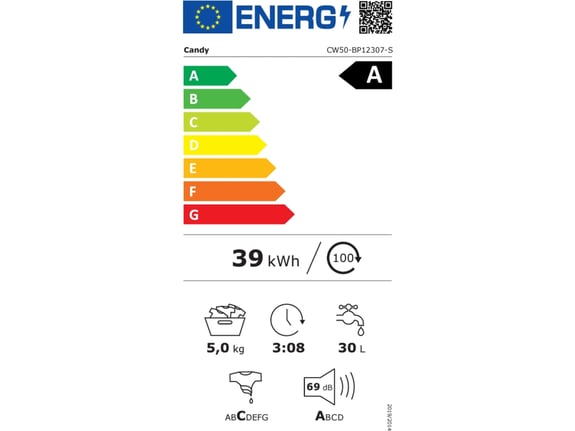 Pralni stroj - inverter – Candy CW50-BP12307-S