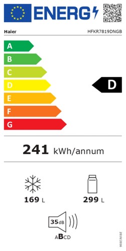 Hladilnik z zamrzovalnikom – HAIER HFKR7819DNGB