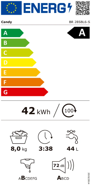 Pralni stroj - INVERTER – CANDY BR 28SBL6 - slika 2