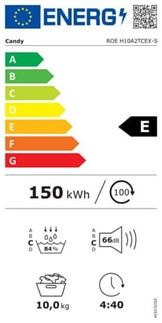 Sušilni stroj – toplotna črpalka, inverter motor – Candy ROE H10A2TCEX